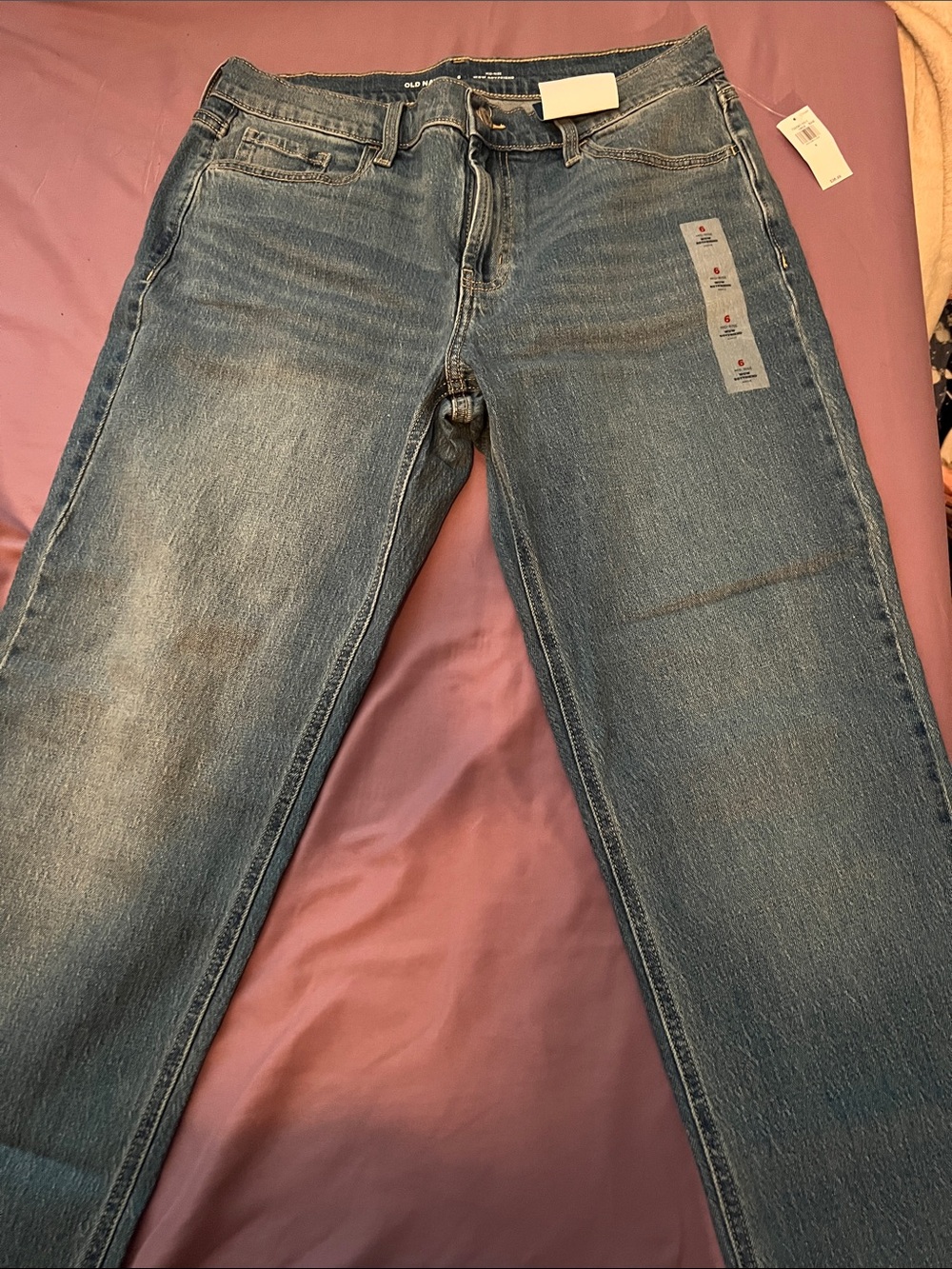 Old Navy Medium Blue Straight Leg Jeans
